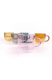 TCMG001 - EMMANUEL BROWN VINTAGE CUPS GLASS MUG - - 6 