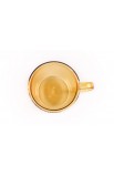 TCMG003 - MUCH GRACE YELLOW VINTAGE CUPS GLASS MUG - - 4 