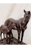 Sculpture Moments of Faith Horse and Foal