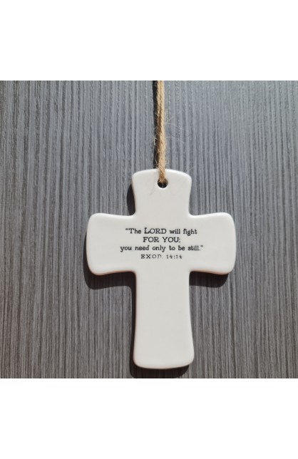 LCP11431 - Cross Ceramic God's Promises Peace - - 1 