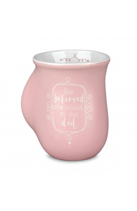 LCP18456 - Handwarmer Mug She Believed Pink 18 Oz - - 1 