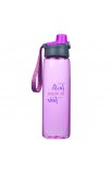 WBT146 - Water Bottle Plastic Purple Let Your Faith - - 2 