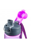 WBT146 - Water Bottle Plastic Purple Let Your Faith - - 3 