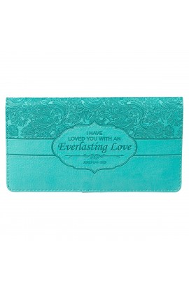Wallet Teal Everlasting Love Jer 31:3