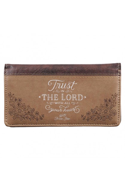 CHB051 - Wallet Brown Trust In The Lord Prov 3:5-6 - - 1 