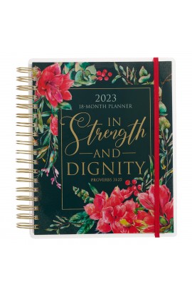 APL026 - 2023 Wire 18 Month Planner In Strength and Dignity - - 1 