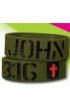 WSBJ105 - JOHN 3:16 WIDE SILICONE BRACELET - - 1 
