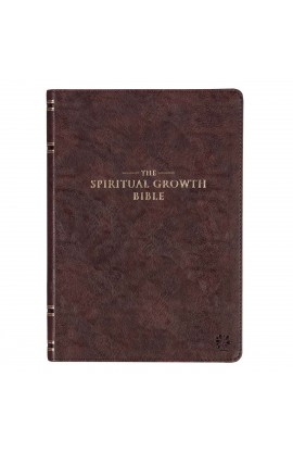SGB004 - The Spiritual Growth Bible Dk Brown Faux Leather - - 1 