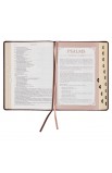 SGB004 - NLT The Spiritual Growth Bible Faux Leather Walnut Brown - - 7 