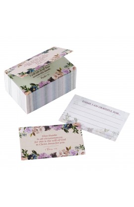 JARR02 - Me and My House Purple Floral Gratitude Card Pack - - 1 