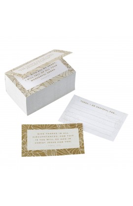 JARR05 - Grateful Gold and White Gratitude Card Pack - - 1 