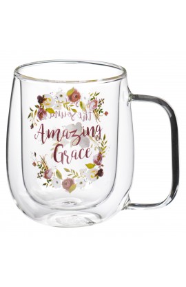 Mug Glass Amazing Grace