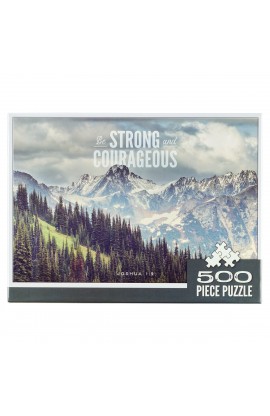 PUZ045 - Puzzle 500 pc Strong & Courageous Josh 1:9 - - 1 