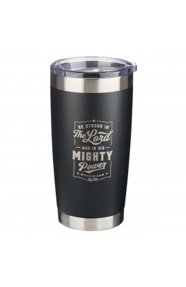 SMUG188 - Stainless Steel Travel Mug Be Strong in the Lord Eph 6:10 - - 1 