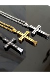 HE KNOWS MY NAME CROSS PENDANT CHAIN