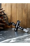 HE KNOWS MY NAME BLACK CROSS PENDANT CHAIN