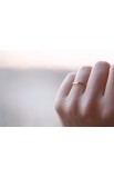 R04S - SMALL CROSS THIN RING GOLD PLATED - - 2 