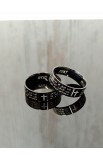 R09S - OUR FATHER RING BLACK صلاة الأبانا - - 8 