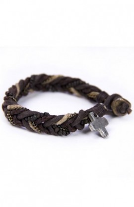 RL0017-02 - REAL LEATHER BRACELET 2 - - 1 