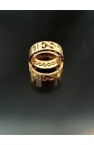 R06S - JESUS CROWN RING GOLD PLATED - - 15 