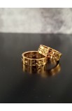 R06S - JESUS CROWN RING GOLD PLATED - - 16 