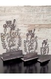 HDW053 - 10 CM GREIGE WOOD EVERY GOOD GIFT - - 5 