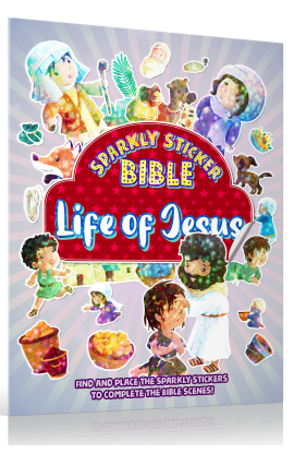 BK3048 - SPARKLY STICKER BIBLE LIFE OF JESUS - - 1 