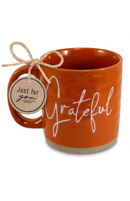 LCP18370 - Mug Powerful Words Grateful Rust 16 oz - - 1 
