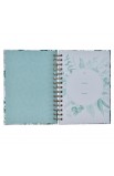 JLW149 - Journal Wirebound White Teal Floral Be Still Ps 46:10 - - 3 