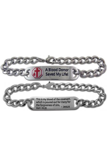 AY0097 - A BLOOD DONOR SAVED MY LIFE BRACELET - - 1 