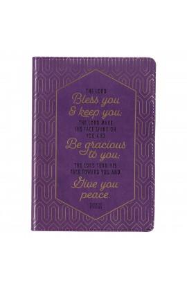 JL671 - Journal Classic Purple Bless You & Keep You Num 6:24 26 - - 1 