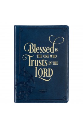 JL670 - Journal Classic Navy Blessed is the One Who Trusts Jer 17:7 - - 1 