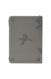 JL277 - Journal Classic Zip Gray With God Matt 19:26 - - 2 