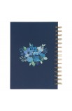 JLW142 - Journal Wirebound Navy Floral Be Still Ps 46:10 - - 2 