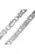 ST0158 - STAINLESS STEEL LOBSTER CLAW CLASP CUT OUT CROSS DIAGONAL OVAL TAG LINK CHAIN - - 1 
