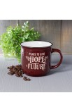 MUG856 - Mug Camp Burgundy White Hope & a Future Jer 29:11 - - 4 