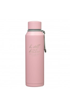 Water Bottle SS Pink Be Still & Know Ps. 46:10