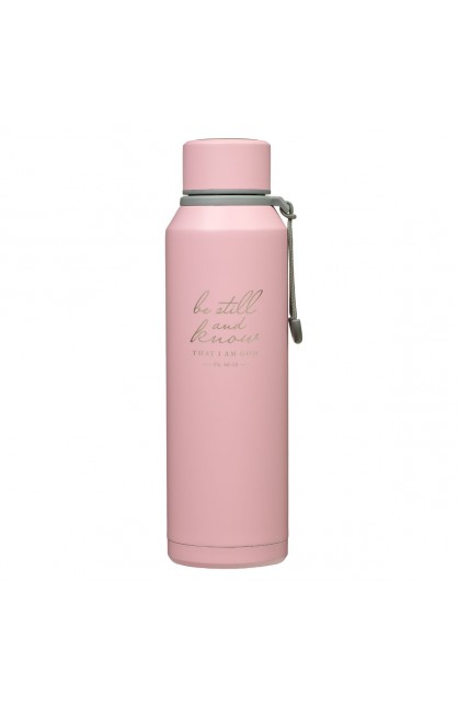 FLS080 - Water Bottle SS Pink Be Still & Know Ps 46:10 - - 1 