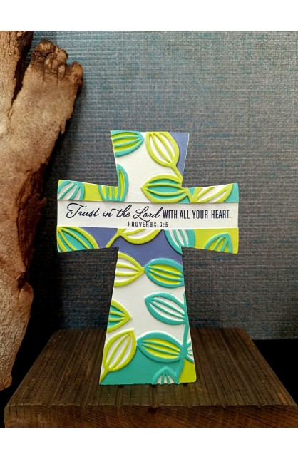 TCR-141 - TRUST IN THE LORD CROSS TBLT RESIN - - 1 