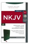 BK3088 - NKJV End-of-Verse Reference Bible Personal Size Large Print Leathersoft Green Red Letter Thumb Indexed - - 1 