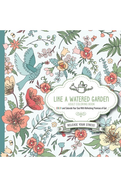 BK3092 - Like a Watered Garden Adult Coloring Book - - 1 
