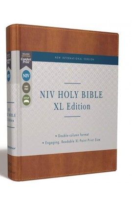 NIV Holy Bible XL Edition Leathersoft Brown Comfort Print