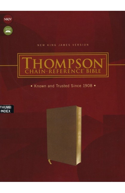 BK3100 - NKJV Thompson Chain-Reference Bible Leathersoft Brown Red Letter Thumb Indexed - - 1 