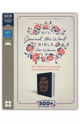 NIV Journal the Word Bible for Women Cloth over Board Navy Red Letter Edition Comfort Print