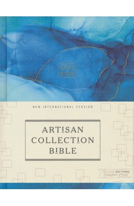 NIV Artisan Collection Bible Cloth over Board Blue Art Gilded Edges Red Letter Comfort Print