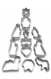 LCP77323 - Christmas Cookie Cutter Set Metal - - 2 