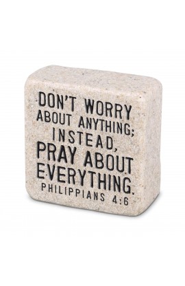 LCP40763 - Tabletop Scripture Stone Pray 2.25H - - 1 