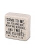 LCP40766 - Tabletop Scripture Stone Come To Me2.25 - - 1 