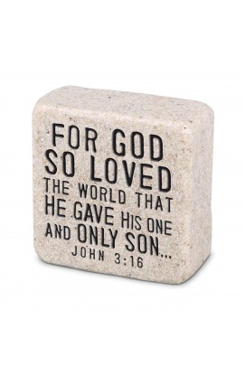 LCP40764 - Tabletop Scripture Stone Love 2.25 John - - 1 