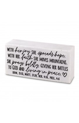 LCP40475 - Scripture Block She Spreads Hope - - 1 